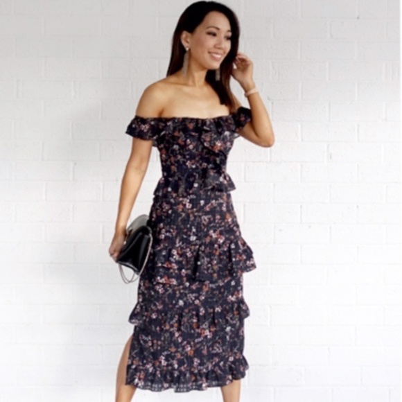 Tularosa Lily Dress Blue Small - Picture 4 of 6